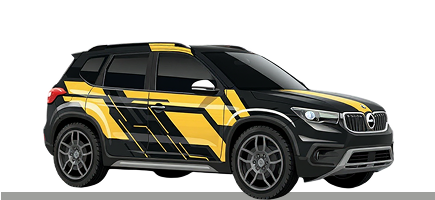 Branded car illustration