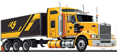 Branded truck illustration