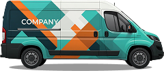 A truck with professional wrap